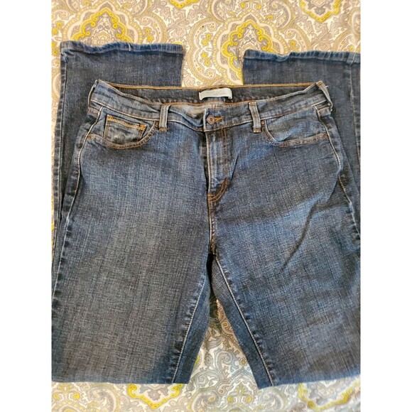 Y2K Levi's 515 Boot Cut Mom Blue Jeans 12 34X33X10 Vtg Stitched Stone Washed - Picture 5 of 5